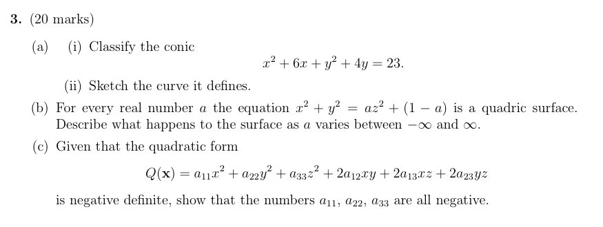 Solved Classify the conic x^2 + 6.x + y2 + 4j/= 23. Sketch | Chegg.com