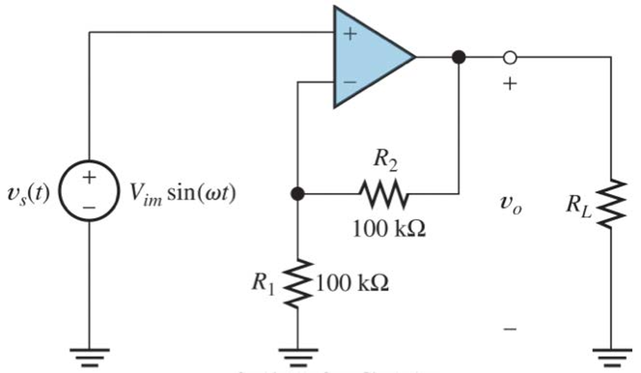 Solved Suppose we have an op-amp with a max output voltage | Chegg.com