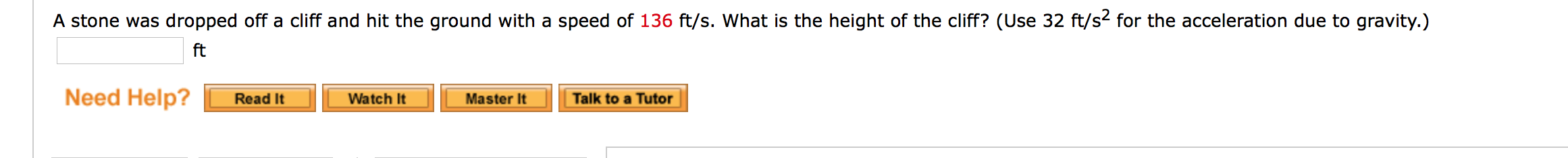 solved-a-stone-was-dropped-off-a-cliff-and-hit-the-ground-chegg