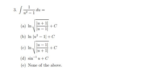 solved-integral-1-u-2-1-du-a-ln-squareroot-u-1-u-chegg