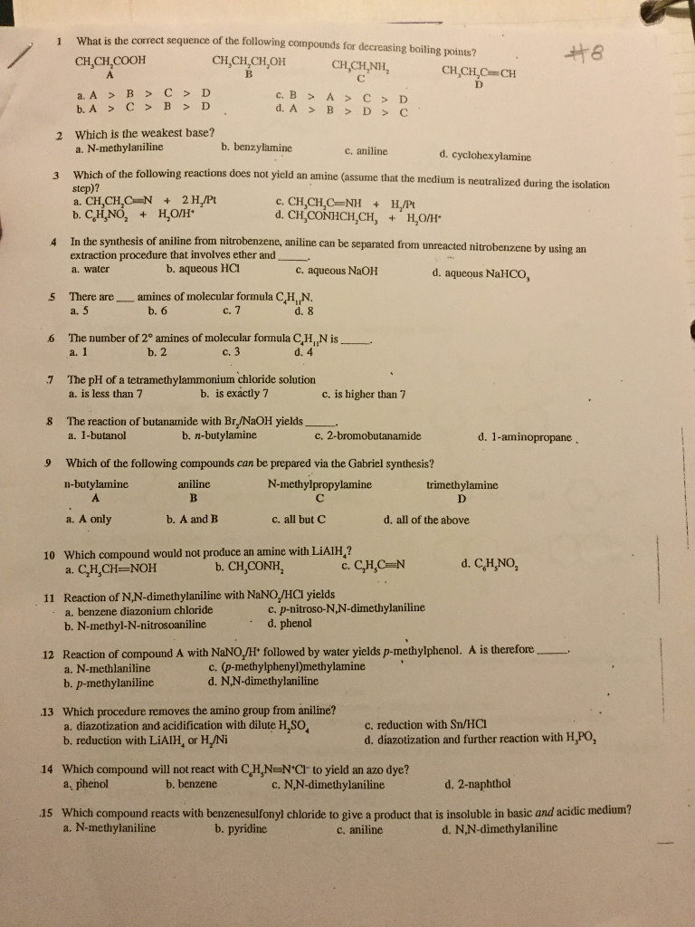 Solved What is the correct sequence of the following | Chegg.com