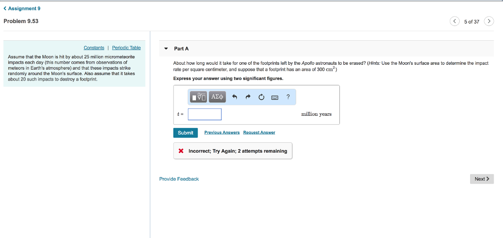 Solved Assignment 9 Problem 9 53 5 Of 37 Part A Assume That Chegg