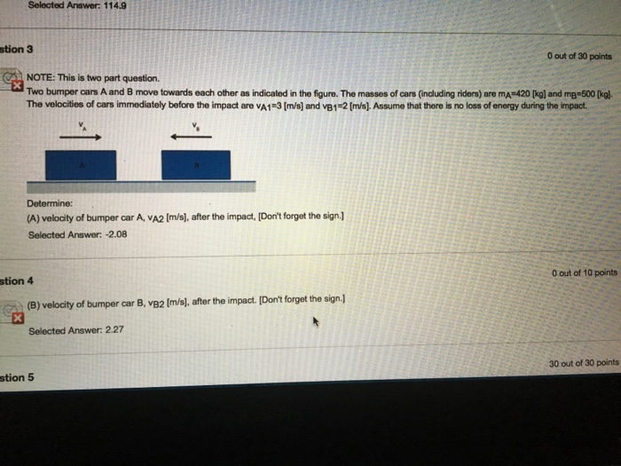 Solved Two Bumper Cars A And B Move Towards Each Other As | Chegg.com