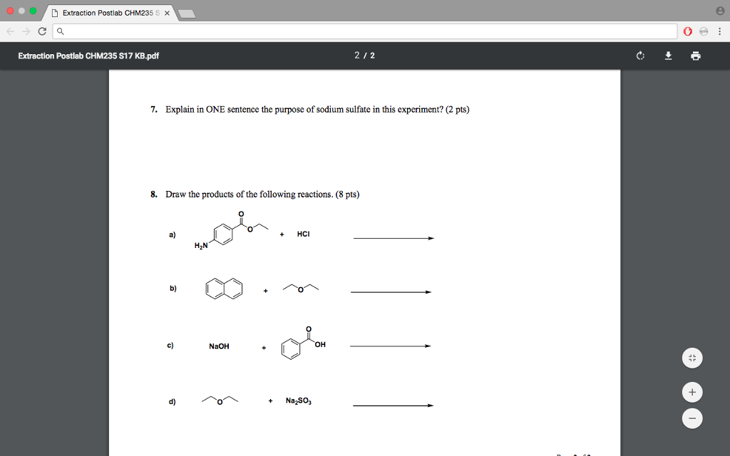 experiment sodium sulfate