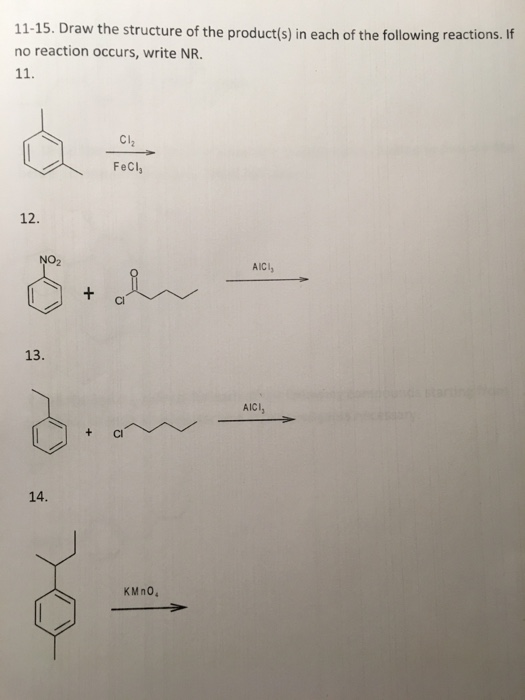 Solved Draw the structure of the product(s) in each of the | Chegg.com