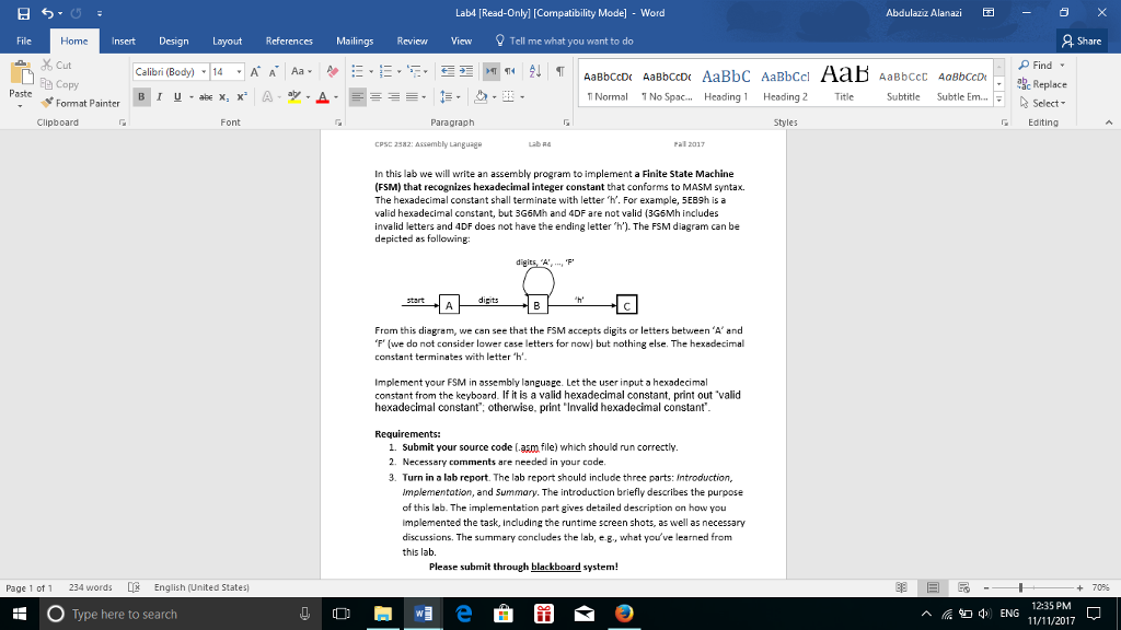 Lab4 Read Only Compatibility Mode Word Chegg Lab4 Read Only Compatibility Mode Word Chegg
