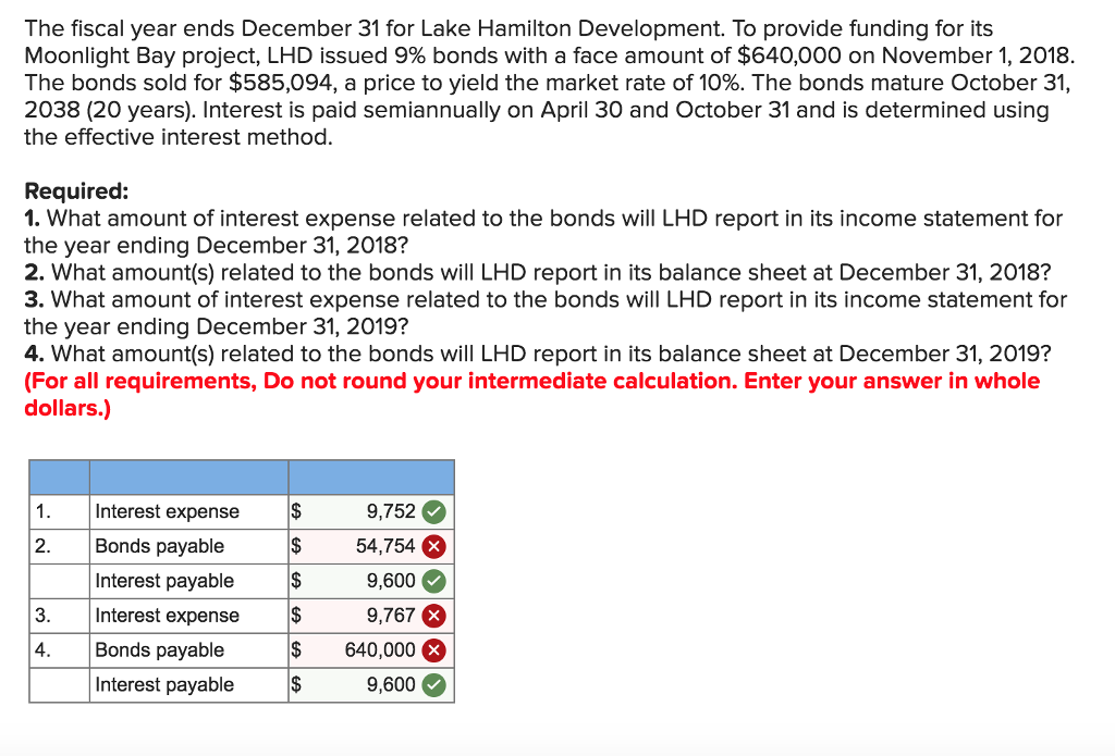 Solved The fiscal year ends December 31 for Lake Hamilton
