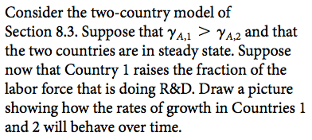 Solved Consider the two-country model of Section 8.3. | Chegg.com