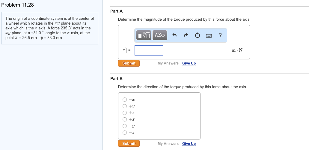 Solved The origin of a coordinate system is at the center of | Chegg.com