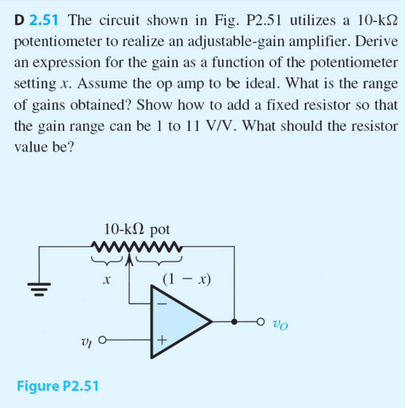 Solved The circuit shown in Fig. P2.51 utilizes a 10kuoom