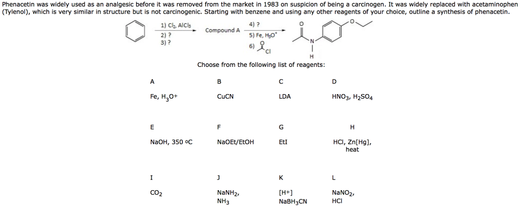 Solved 1.)Reagant 1 and 2 needed ? Draw compound A and B | Chegg.com