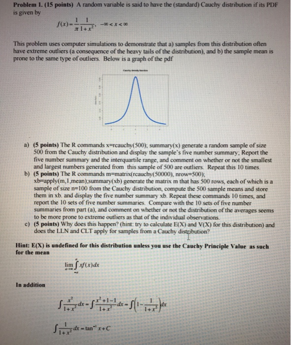 Solved a random variable is said to have the standard chegg