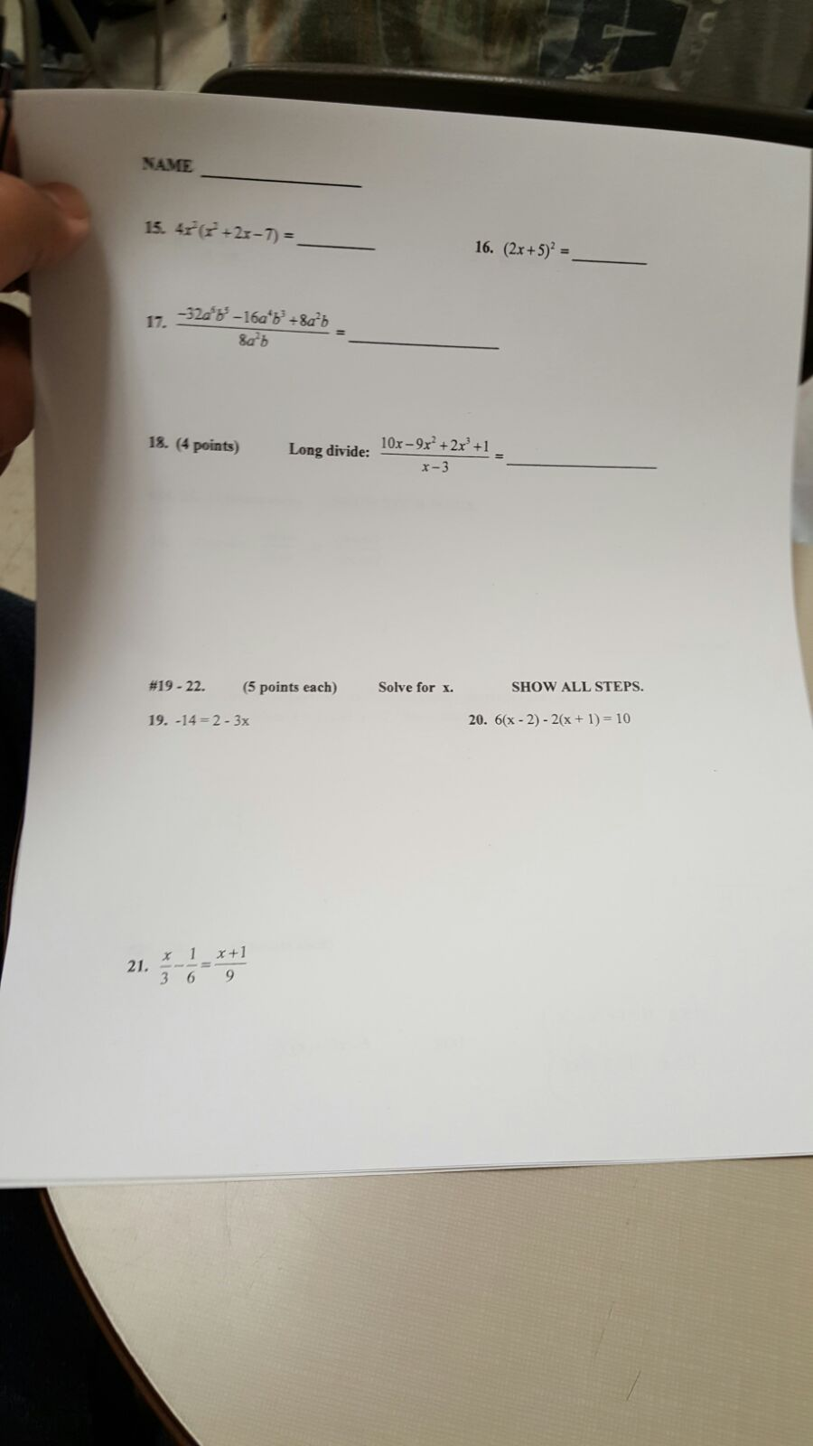 Solved 4x 2 x 2 2x 7 2x 5 2 32a 5 B 5 Chegg