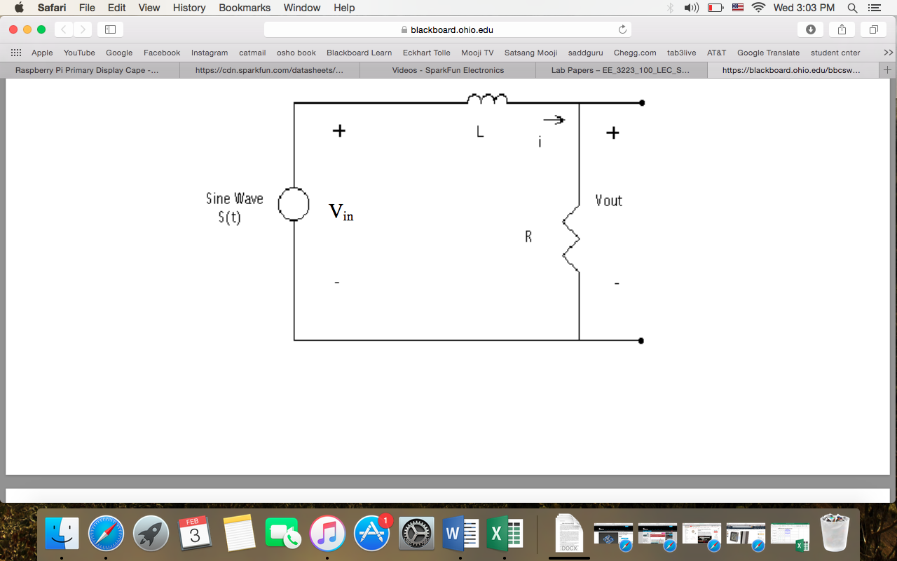 Solved 1. Solve The Circuit Below For The Inductance L, | Chegg.com