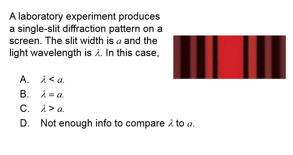 in a single slit diffraction experiment a slit of width