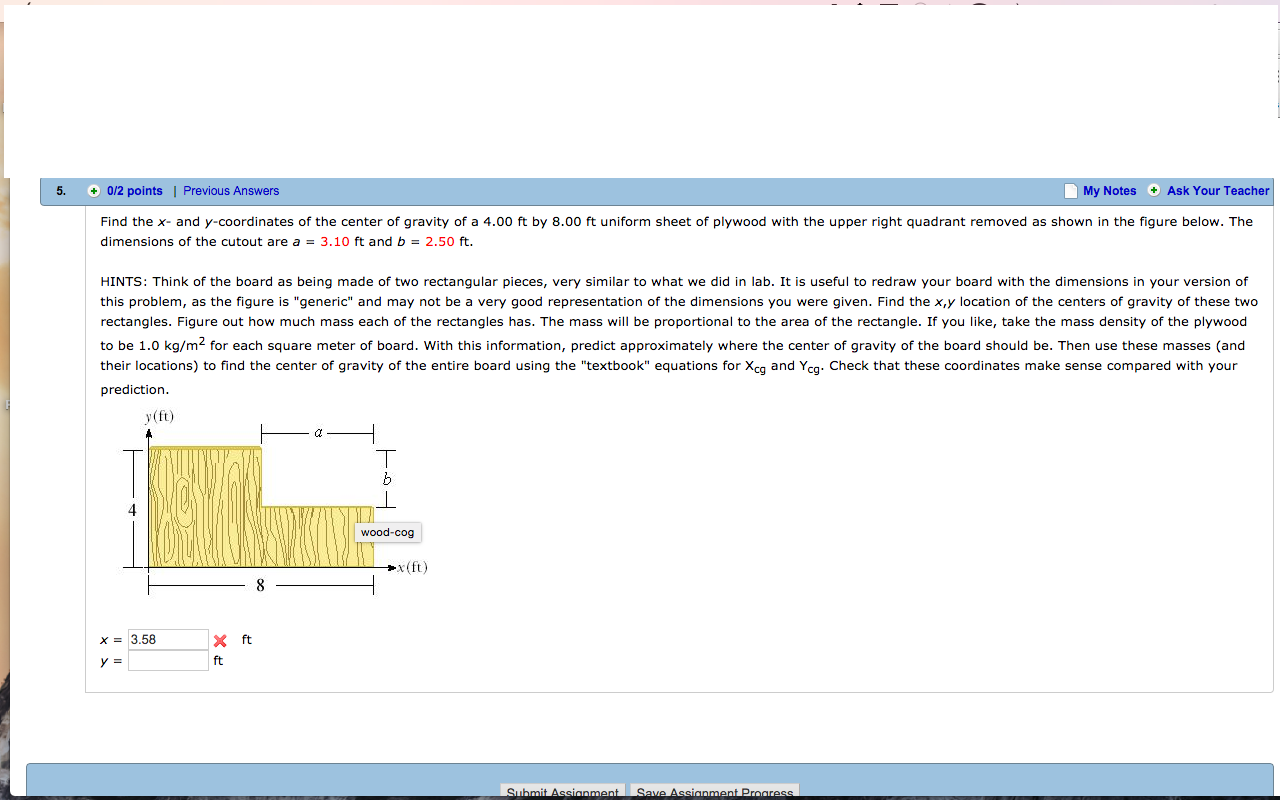 solved-find-the-x-and-y-coordinates-of-the-center-of-gravity-chegg