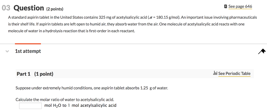 Solved e See page 646 03 Question (2 points) A standard | Chegg.com