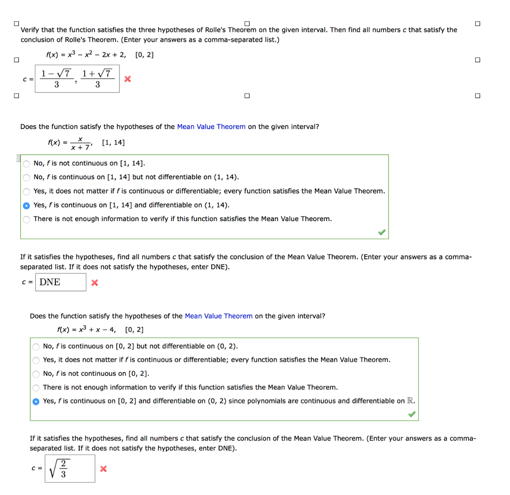 Solved Verify That The Function Satisfies The Three