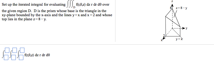 Solved Write six different iterated triple integrals for the | Chegg.com