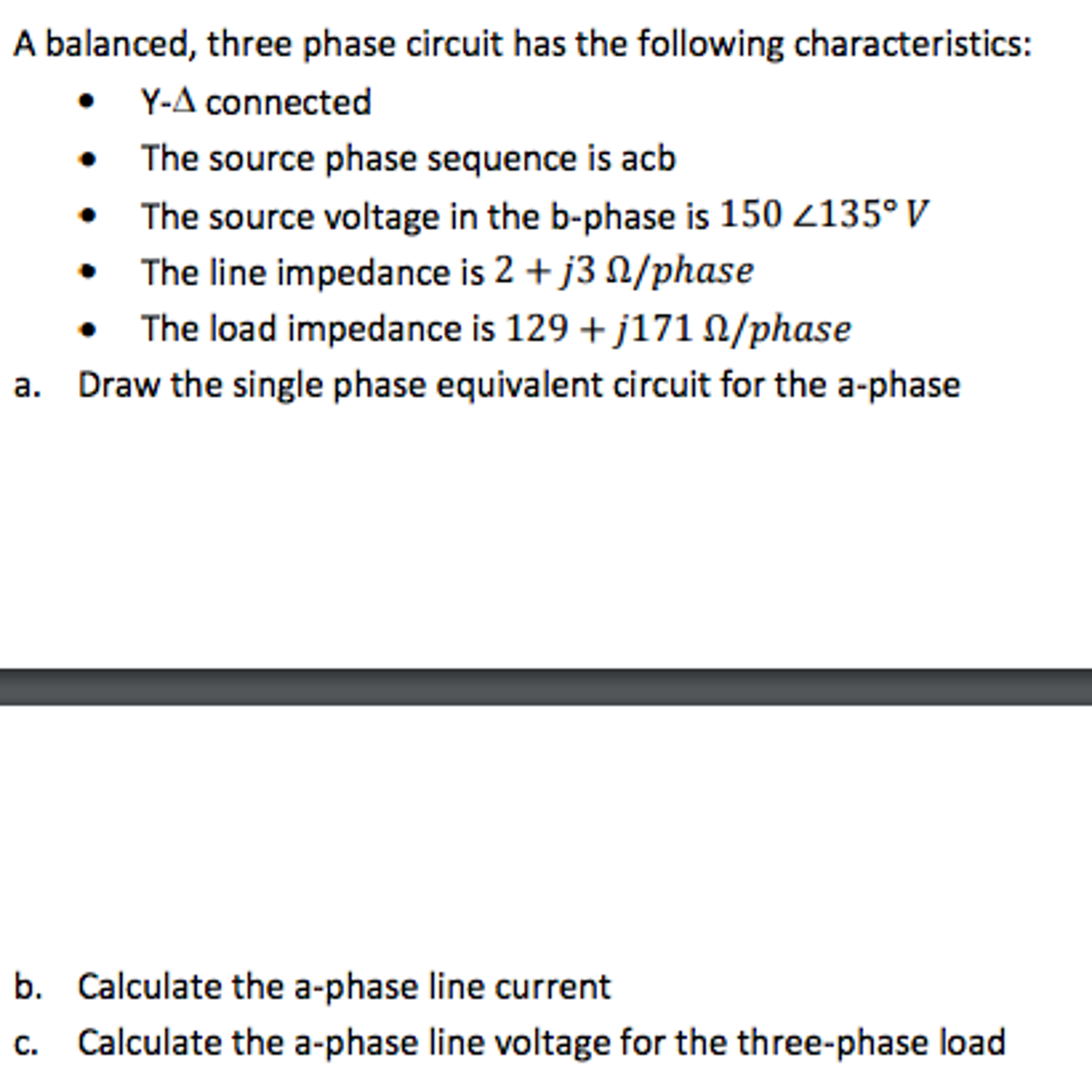 unbalanced three phase circuit analysis