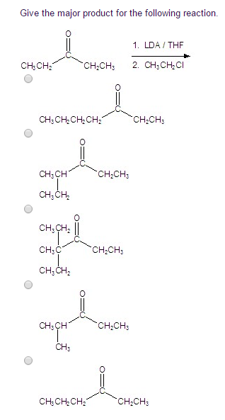 Solved Give the major product for the following reaction 1· | Chegg.com