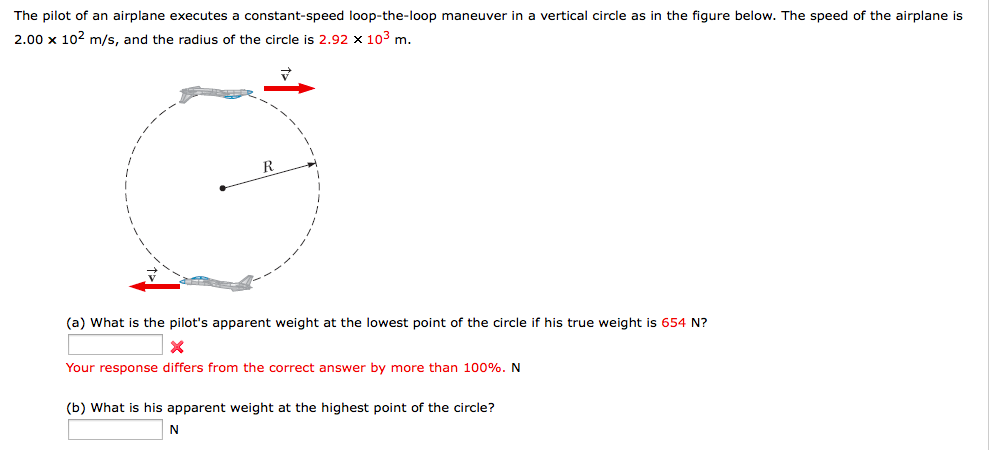 Solved The pilot of an airplane executes a constant-speed | Chegg.com