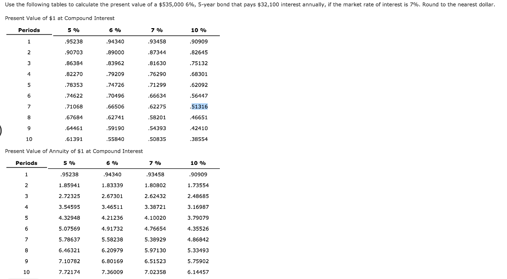 Solved Use the following tables to calculate the present | Chegg.com