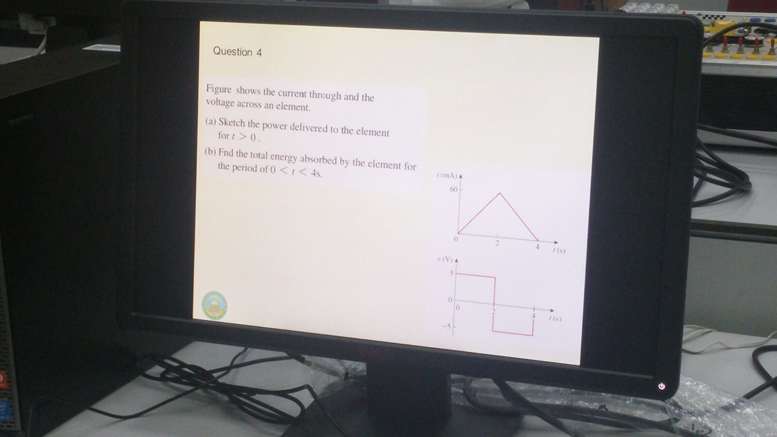 Solved The Current Through An Element Is Shown In Fig Chegg Solved The Current Through An Element Is Shown In Fig Chegg