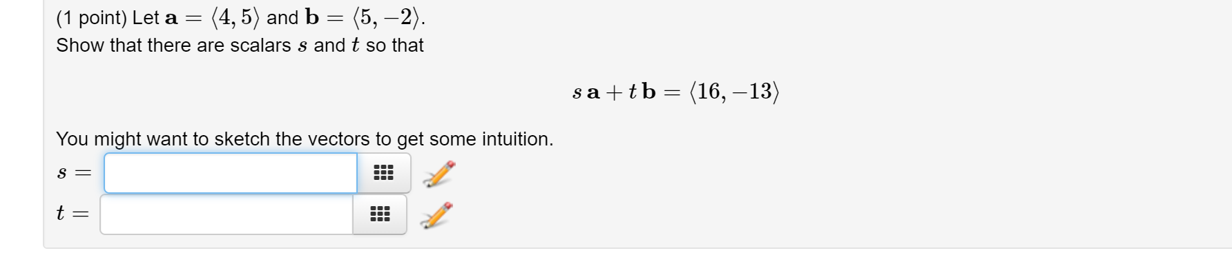 Solved Let a = and b = . Show that there are | Chegg.com