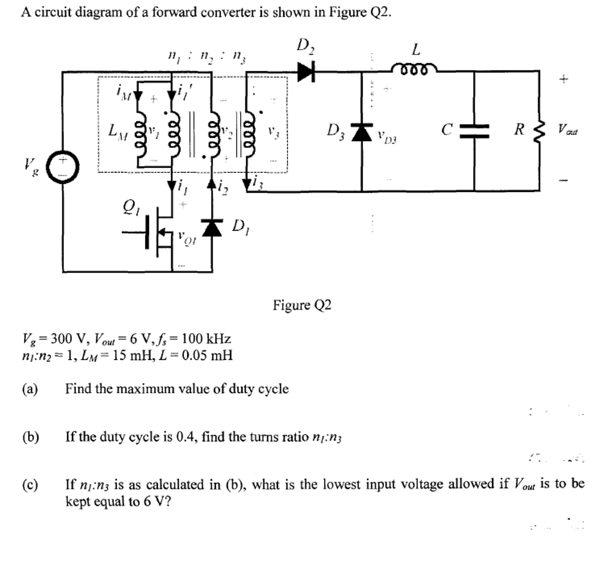 Forward Converter Circuit Diagram