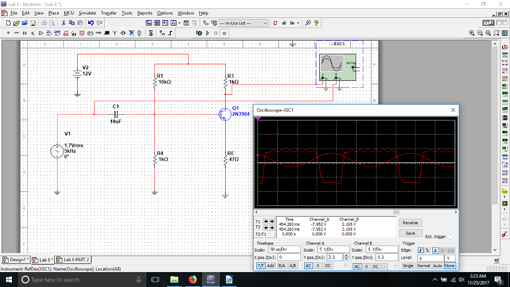 Solved Lab 6-Multisim-lab File Edit View Place MCU Simulate | Chegg.com