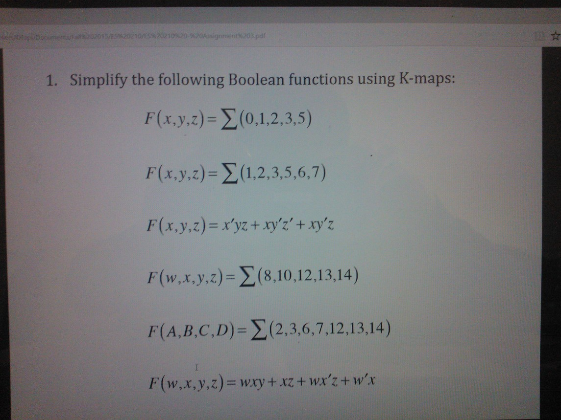 Solved Task Simplifying Two Input Boolean Functions Si Cheggcom Images