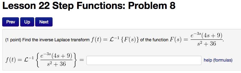 Solved Lesson 22 Step Functions: Problem 8 Prev Up Next | Chegg.com