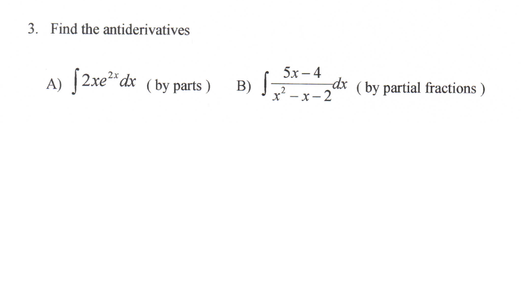 antiderivative of 2 x dx