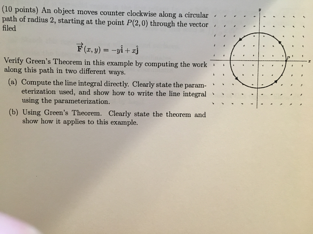 Solved An Object Moves Counter Clockwise Along A Circular | Chegg.com