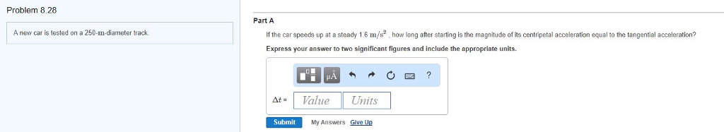 Solved Problem 8.28 Part A A new car is tested on a | Chegg.com