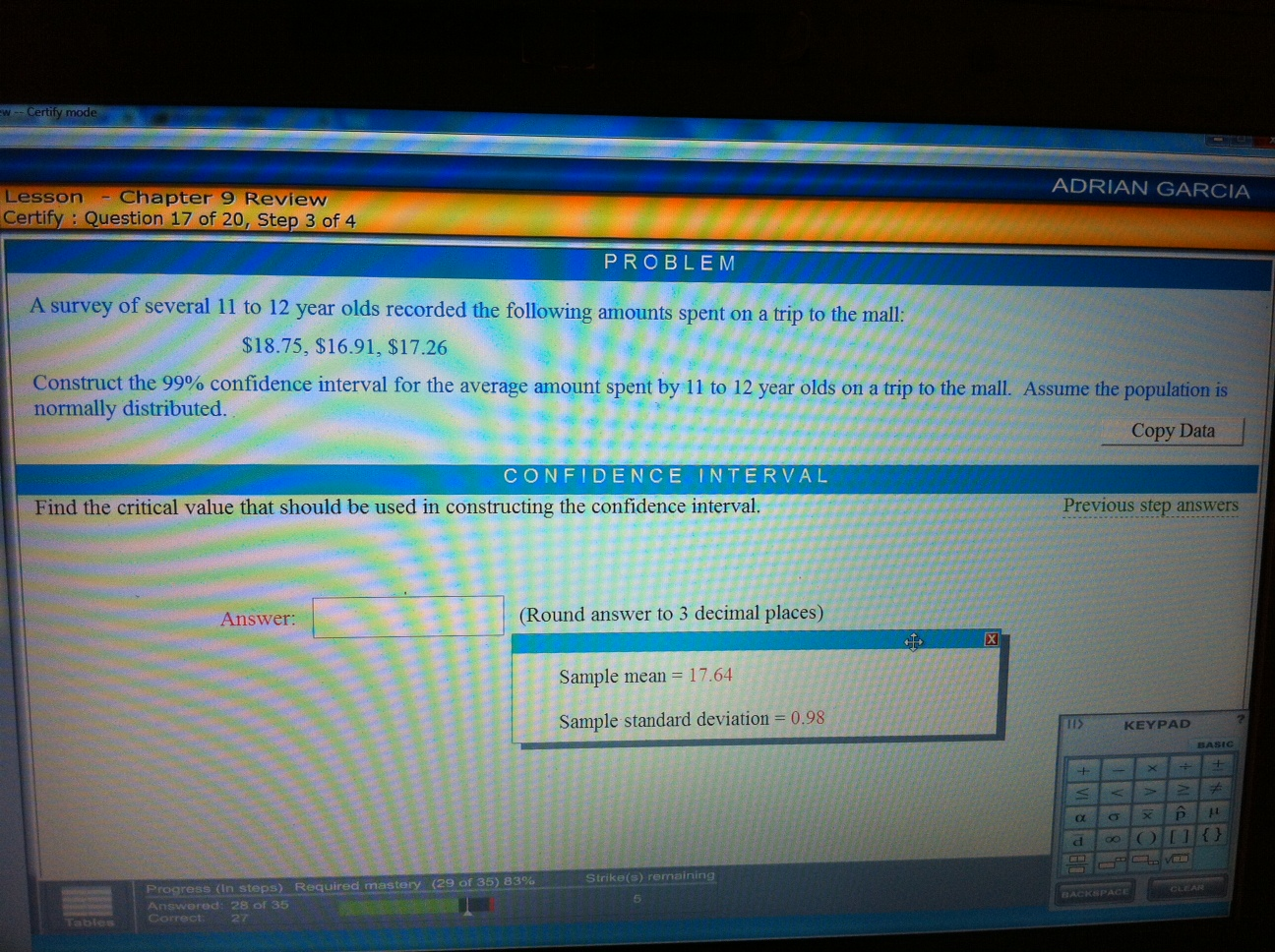 Solved You were asked to find the hypothesis, given the | Chegg.com
