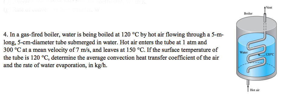 Solved In a gas-fired boiler, water is being boiled at 120 | Chegg.com