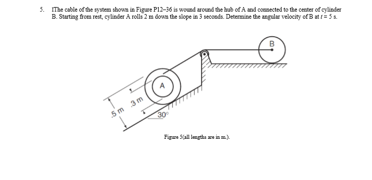 Solved IThe cable of the system shown in Figure P12-36 is | Chegg.com