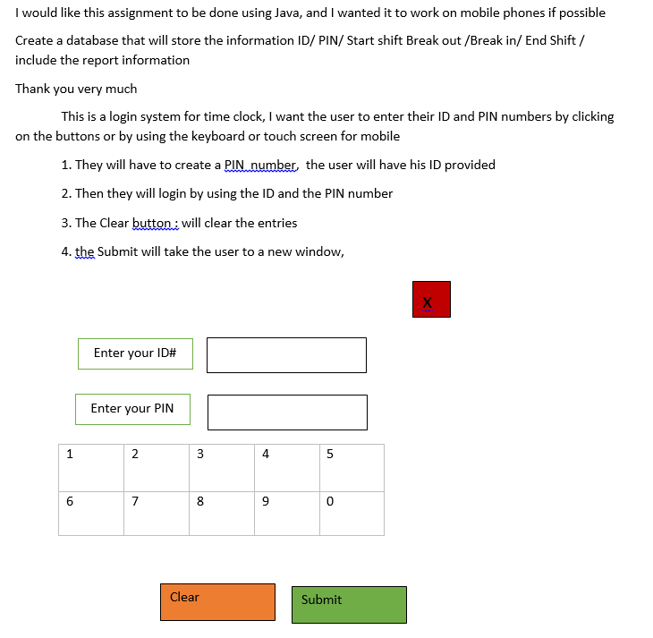 Solved I would like this assignment to be done using Java, | Chegg.com
