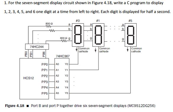 7 segment display circuit