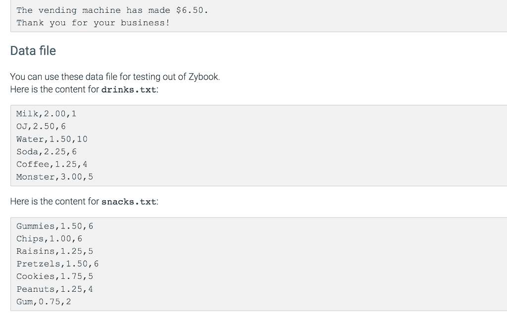 Solved 10.12 Ch 10 Program Vending Machine (Java)