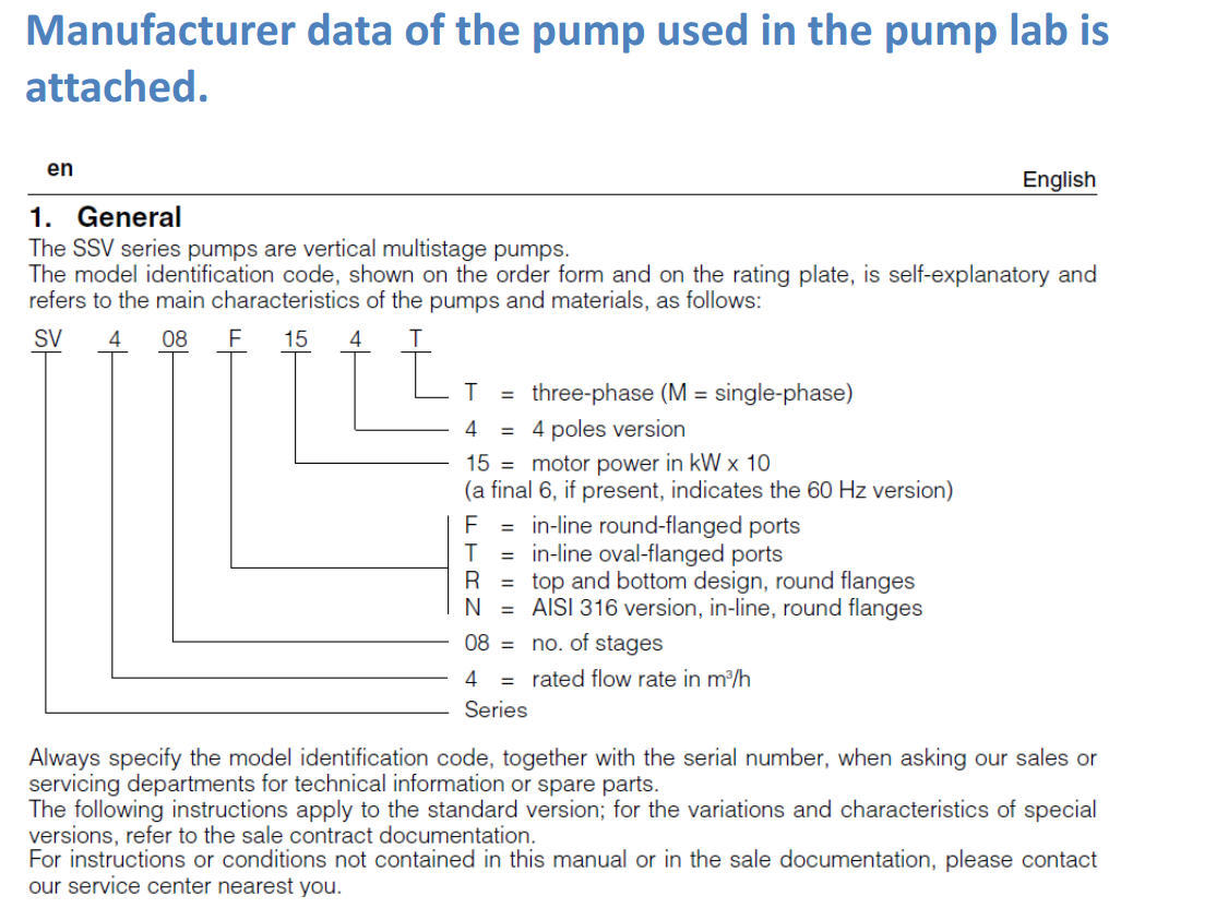 Solved For the centrifugal pump lab report. We plotted graph