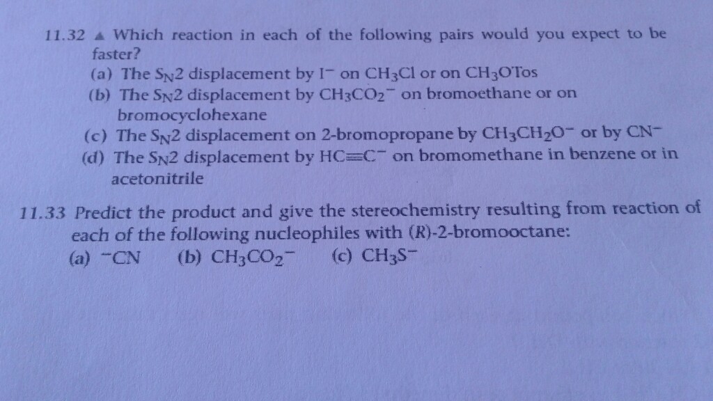 Solved 11.32 Which reaction in each of the following pairs | Chegg.com