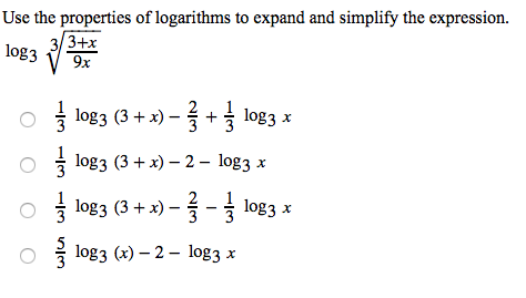 Solved Use the properties of logarithms to expand and | Chegg.com