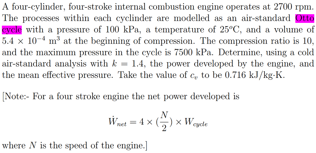 solved-a-four-cylinder-four-stroke-internal-combustion-chegg