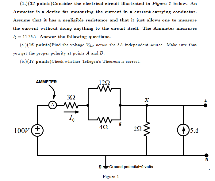 Solved Consider the electrical circuit illustrated in Figure | Chegg.com