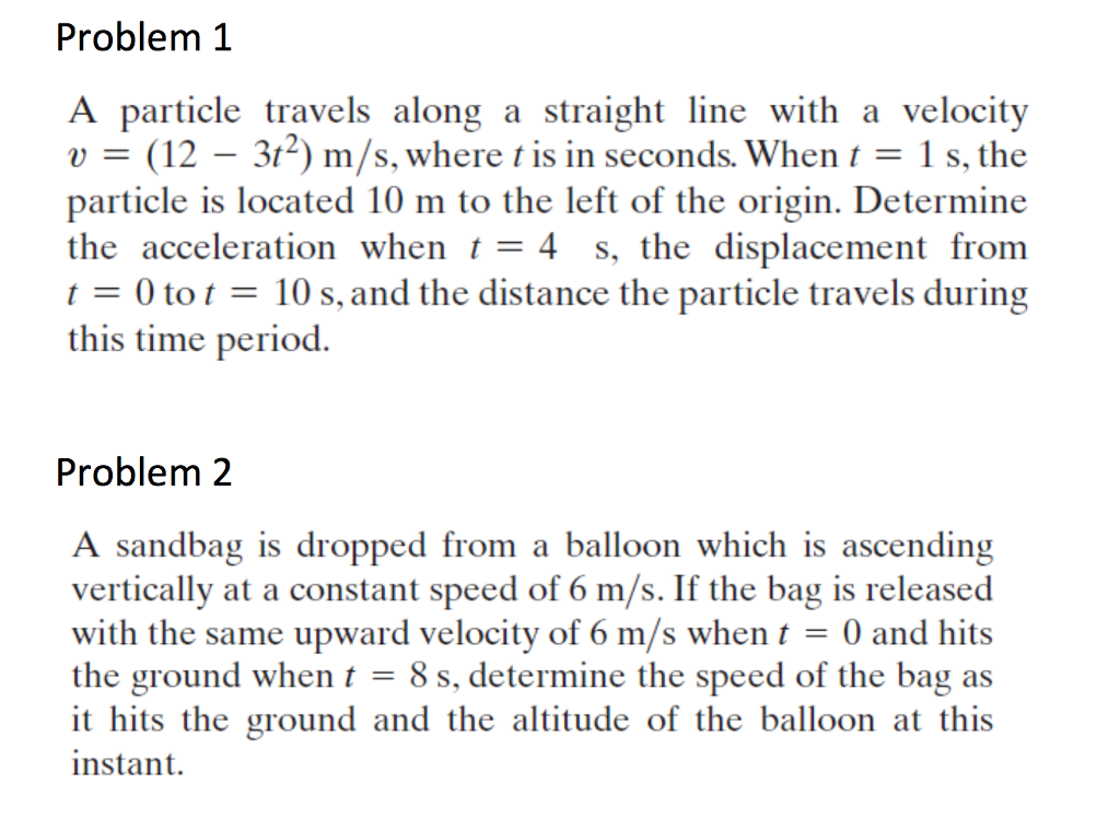 Solved A Particle Travels Along A Straight Line With A | Chegg.com