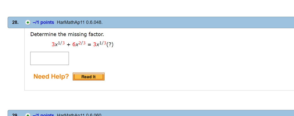 solved-determine-the-missing-factor-3x-1-3-6x-2-3-chegg