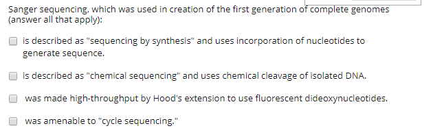Solved Whole genome shotgun sequencing, used by the Celera | Chegg.com